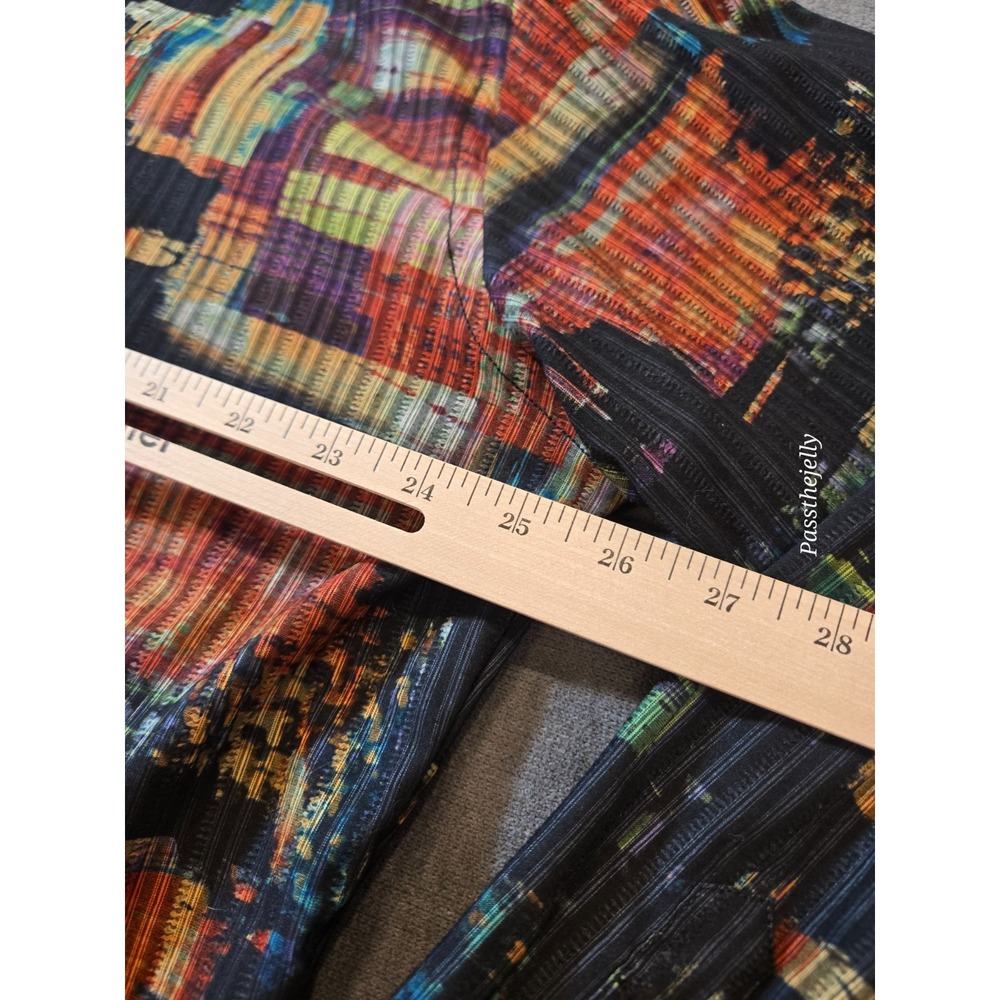 George Roth Shirt Men's XXL Black & Multi-Color Abstract Flip Cuff Button - Picture 7 of 8